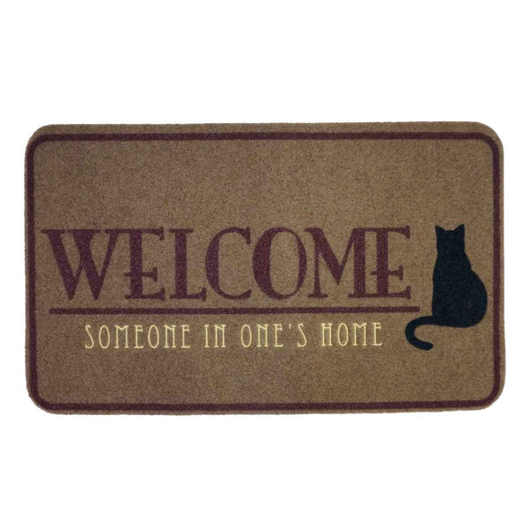 玄関マット 屋外用 ウェルカムキャット 45×75cm 厚さ6mm
