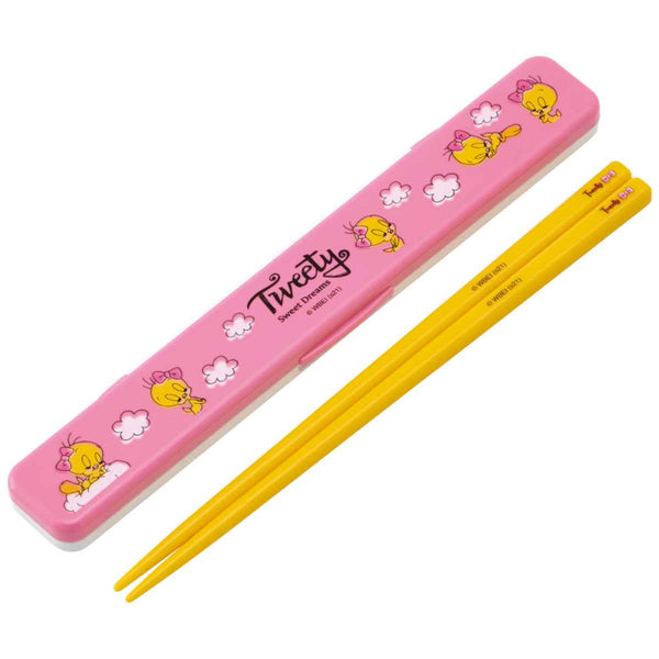 箸箱セット 抗菌 箸 18cm 音の鳴らない TWEETY