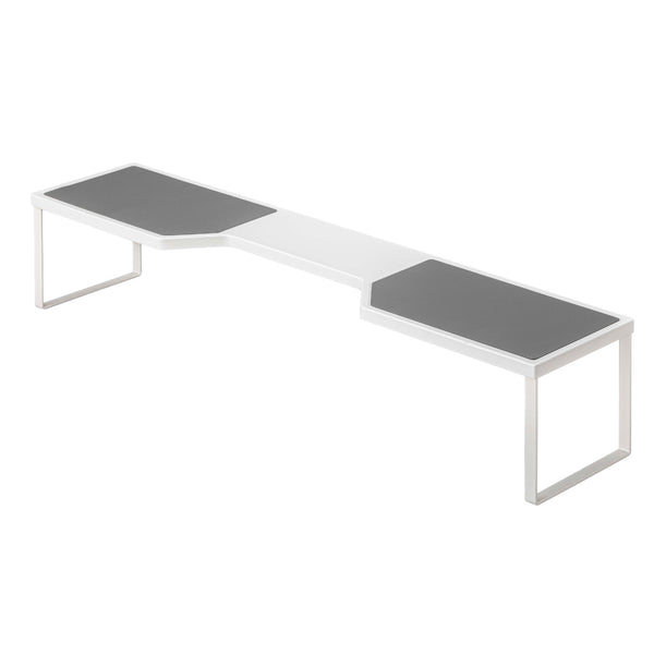 山崎実業 plate 排気口カバー上コンロ奥ラック プレート 75cmコンロ用 ホワイト