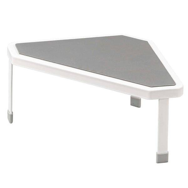 山崎実業 plate 排気口カバー上コンロコーナーラック プレート ホワイト