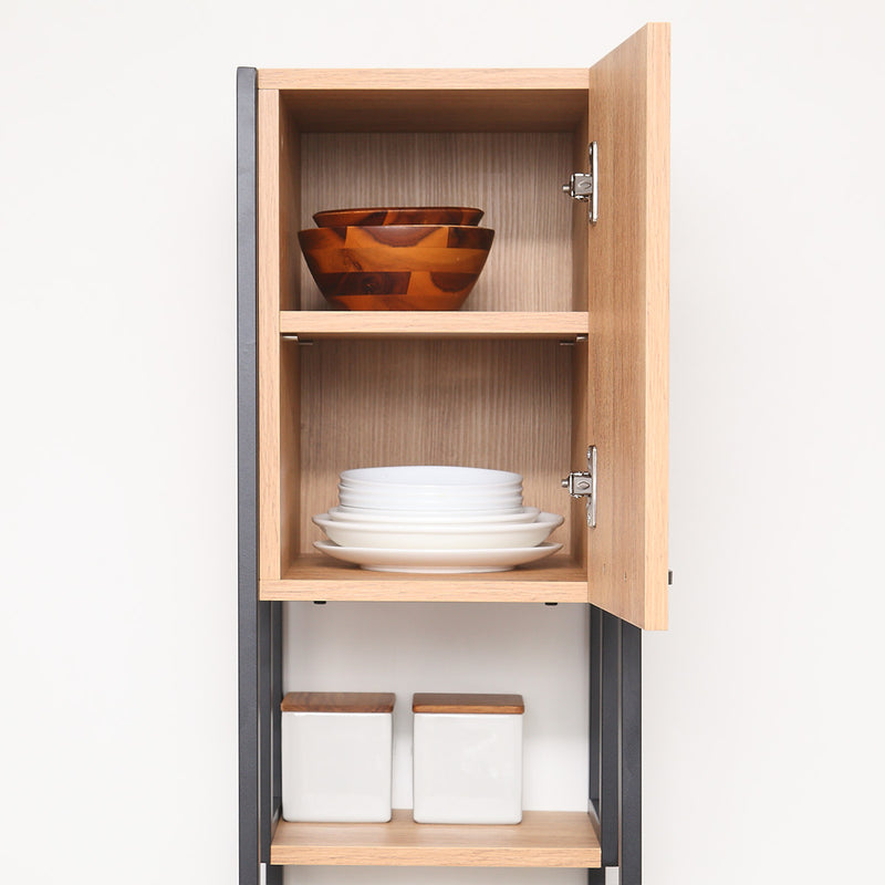 食器棚 ハイタイプ シンプルモダン スチールフレーム ART 幅30cm -7