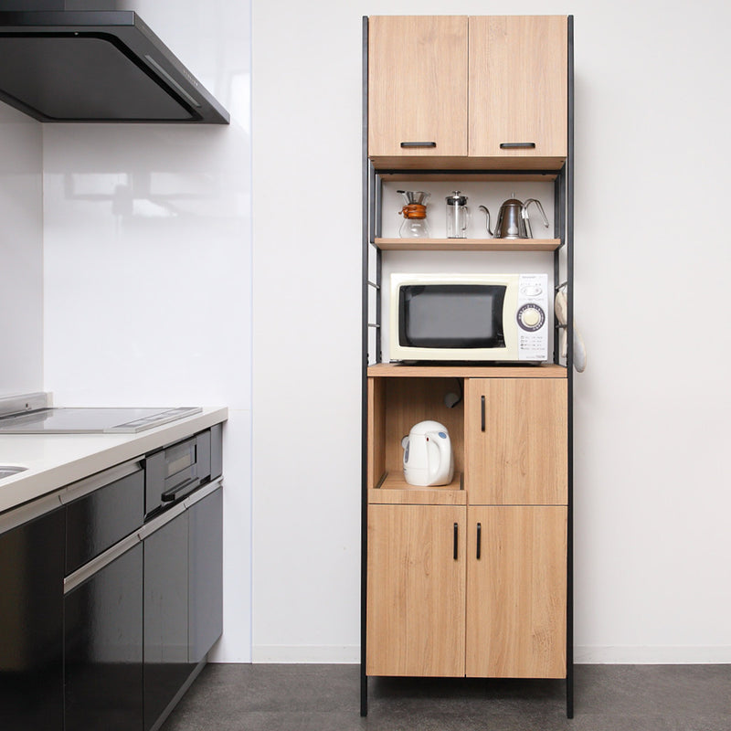 食器棚 ハイタイプ シンプルモダン スチールフレーム ART 幅60cm -16