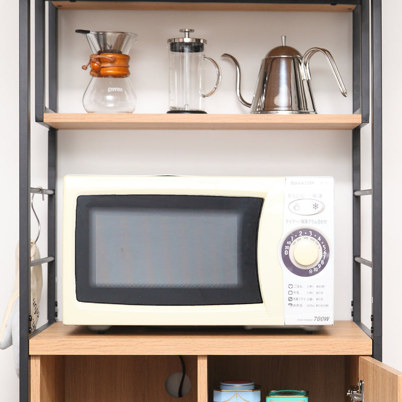 食器棚 ハイタイプ シンプルモダン スチールフレーム ART 幅60cm -8