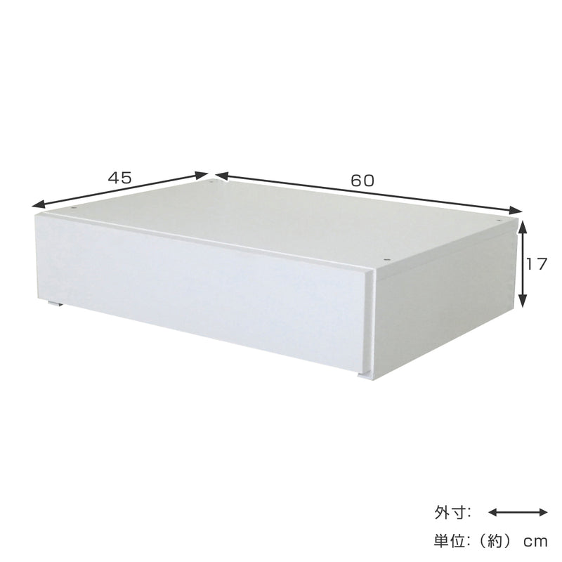 壁面収納 フィットラック 薄型引き出し1段 幅60cm