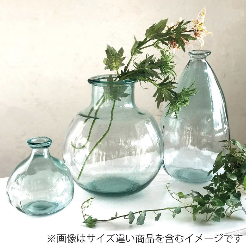 花瓶 VALENCIA リサイクルガラス フラワーベース CATORCE
