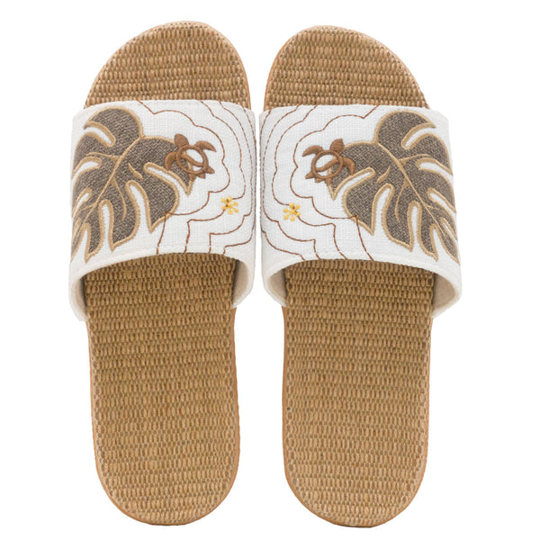 スリッパ ルームサンダル モンステラL 約24.5～26.0cm