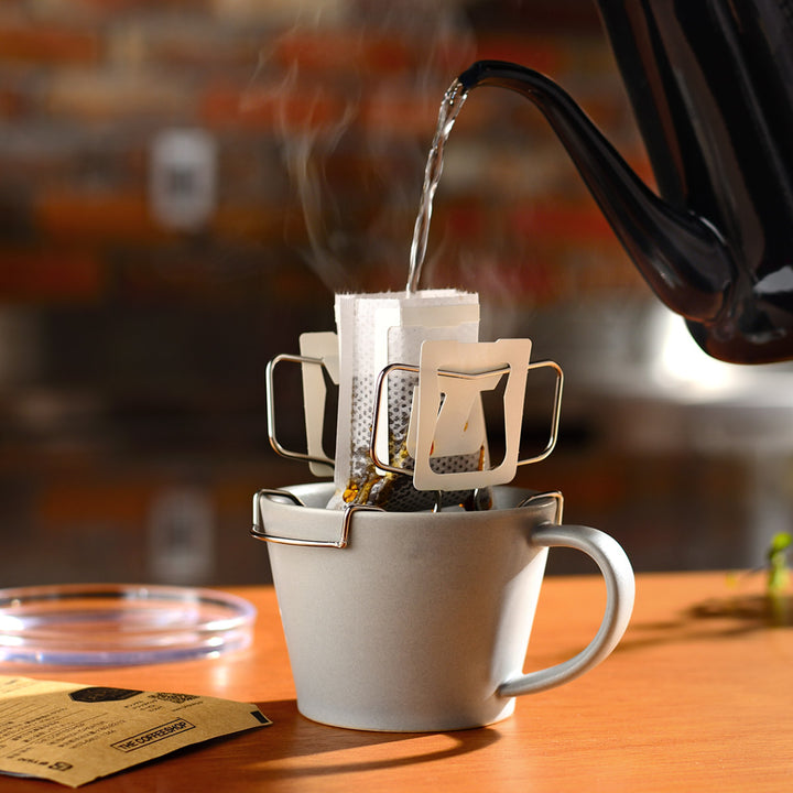 ドリップバッグホルダー コーヒー ステンレス トレー付き -2