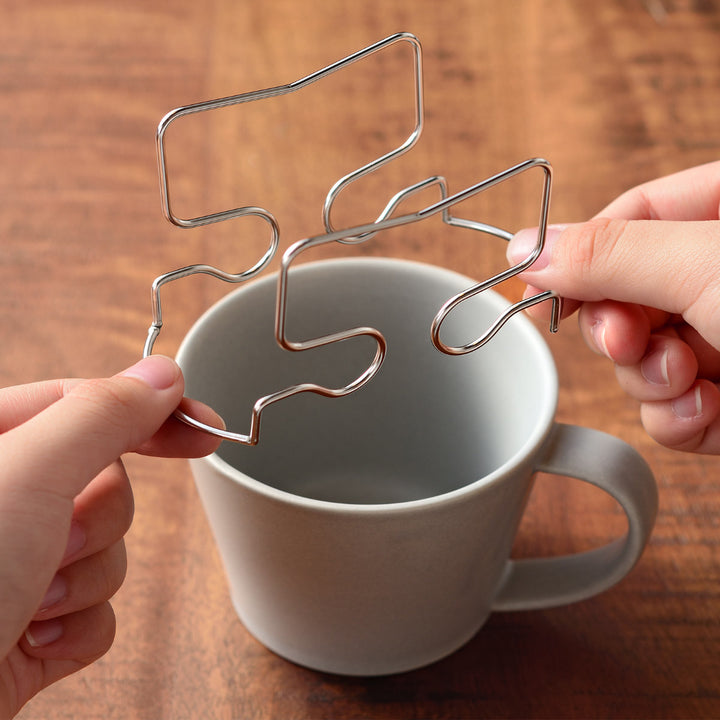 ドリップバッグホルダー コーヒー ステンレス トレー付き -3