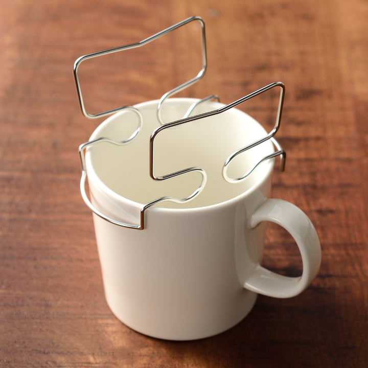 ドリップバッグホルダー コーヒー ステンレス トレー付き -4