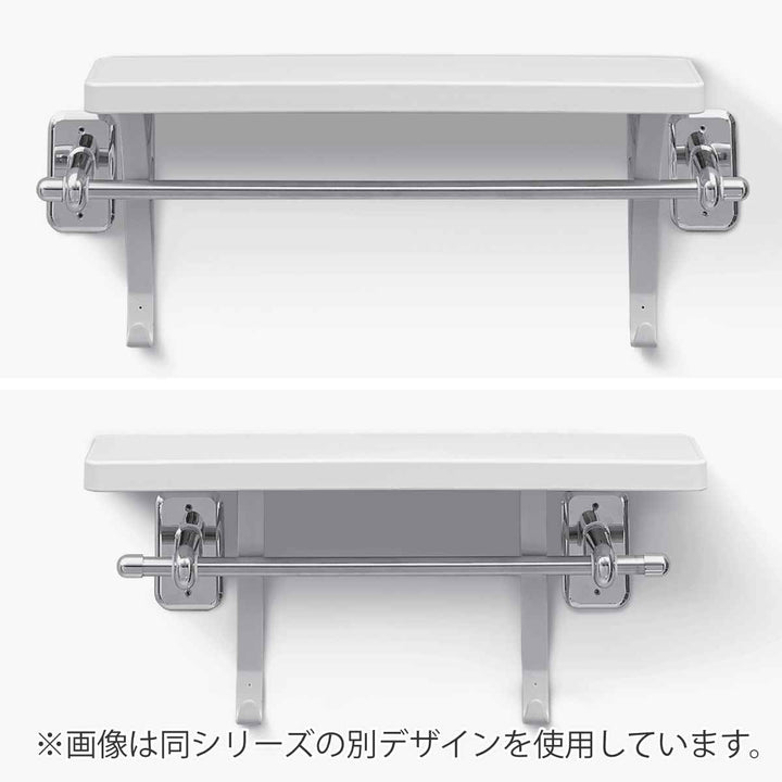 収納洗面所タオルバーシェルフラウンド