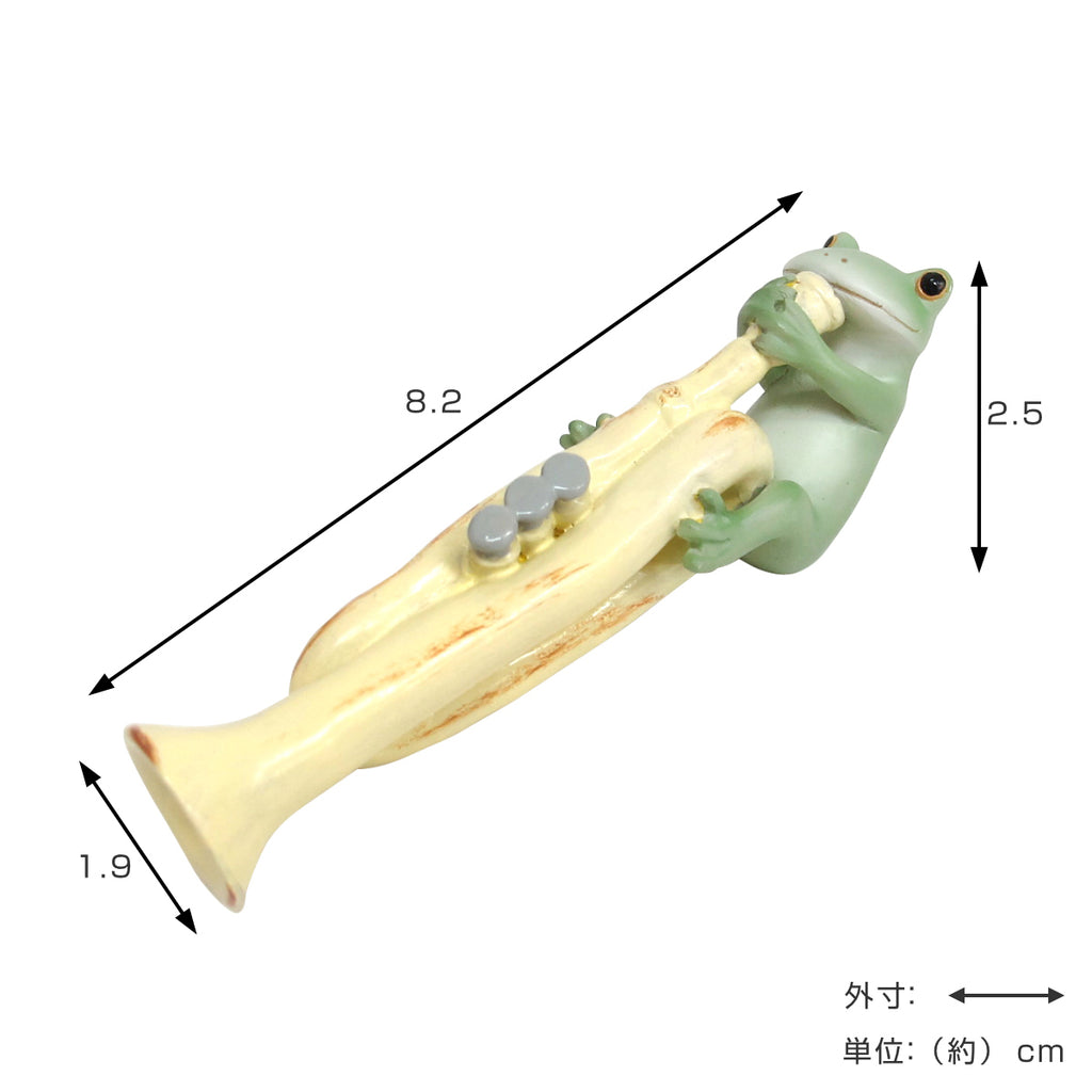 置物 トランペットを吹くカエル Copeau