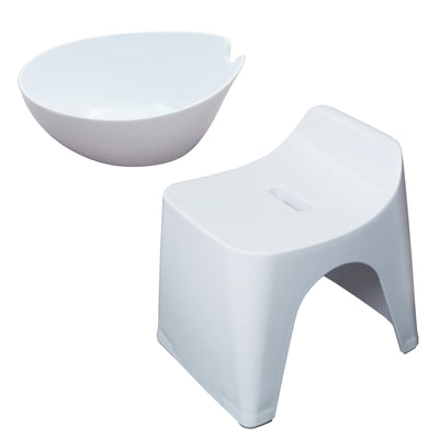 風呂椅子 湯桶 高さ25cm 2点セット ヒューバス 日本製