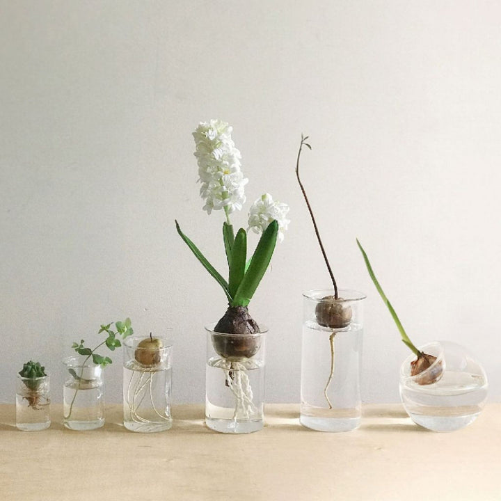 花瓶 MINI BULB VASE 水栽培ガラスベース クリア 7cm -12