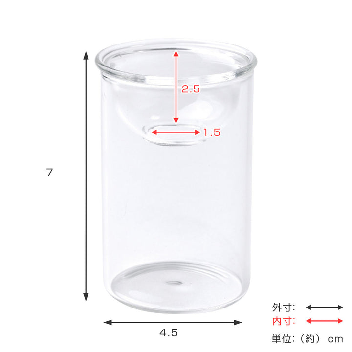 花瓶 MINI BULB VASE 水栽培ガラスベース クリア 7cm -4