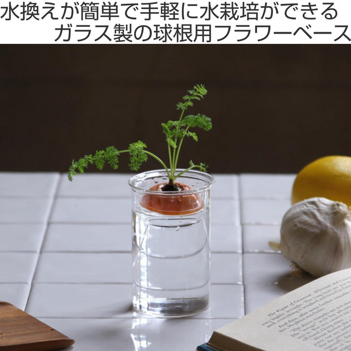 花瓶 MINI BULB VASE 水栽培ガラスベース クリア 8.5cm -3