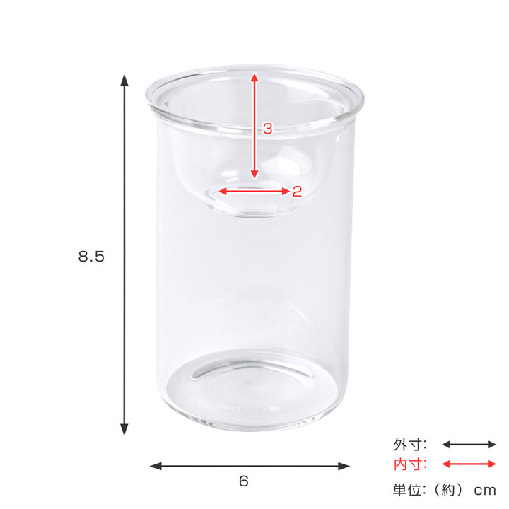 花瓶 MINI BULB VASE 水栽培ガラスベース クリア 8.5cm -4