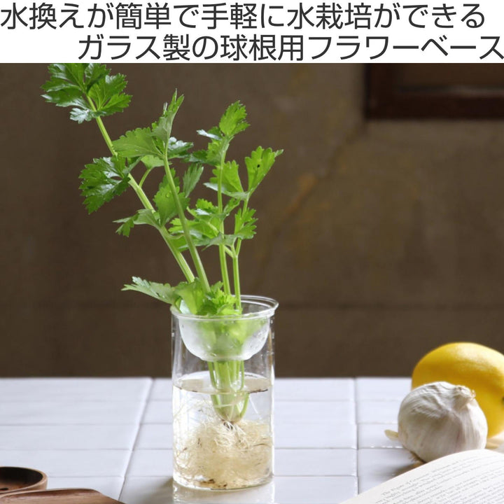 花瓶 MINI BULB VASE 水栽培ガラスベース クリア 11cm -3