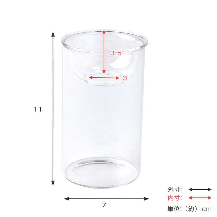 花瓶 MINI BULB VASE 水栽培ガラスベース クリア 11cm -4