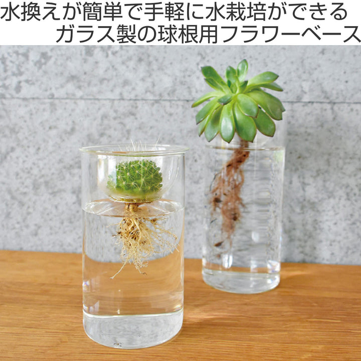 花瓶 BULB VASE 水栽培ガラスベース クリア ショート -3