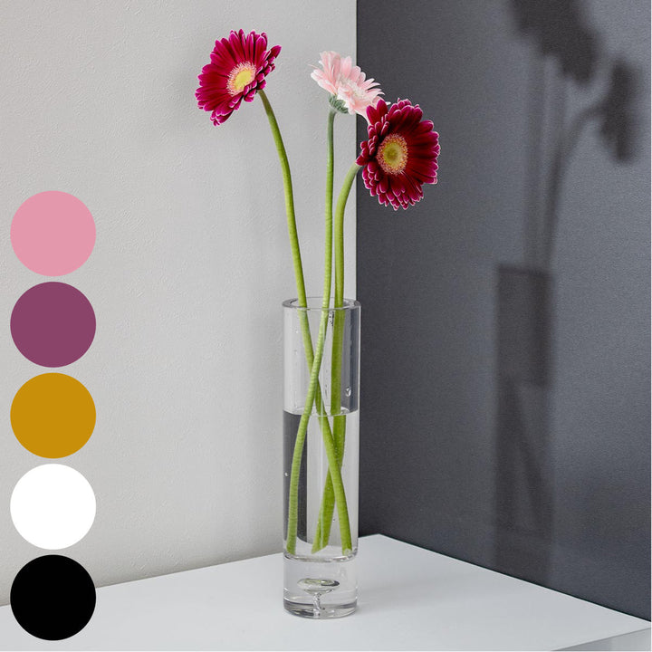 花瓶 割れないガラス PVシリンダー 直径6×高さ25cm -2