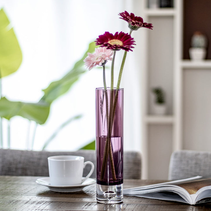 花瓶 割れないガラス PVシリンダー 直径6×高さ25cm -14