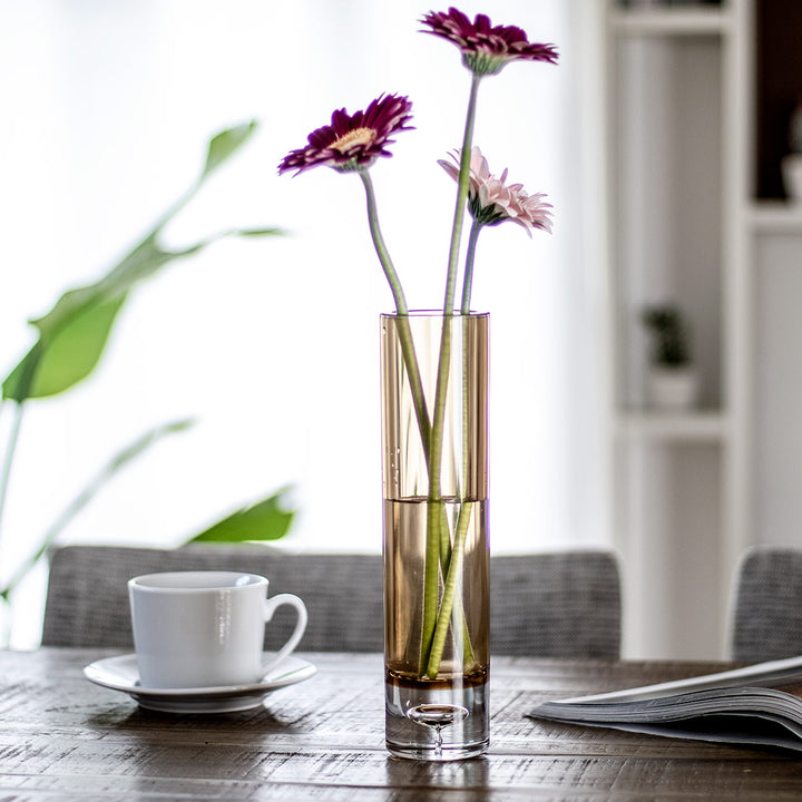 花瓶 割れないガラス PVシリンダー 直径6×高さ25cm -15