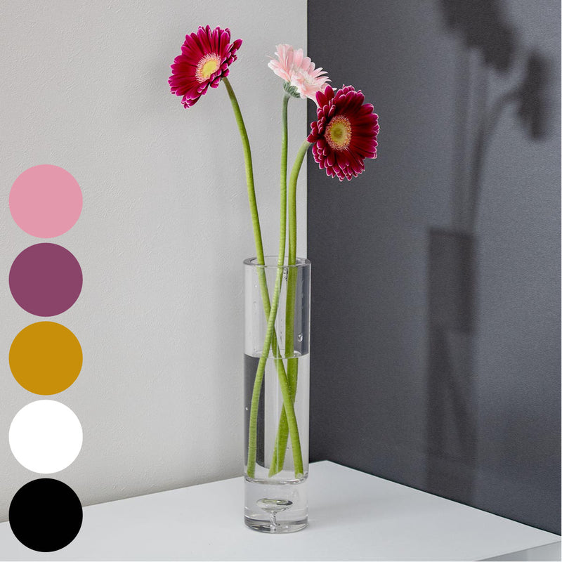 紫とオレンジの花柄 陶器製花瓶 高さ約25cm 造花付き 紫とオレンジの花柄 陶器製花瓶 高さ約25cm 造花付き フラワーベース