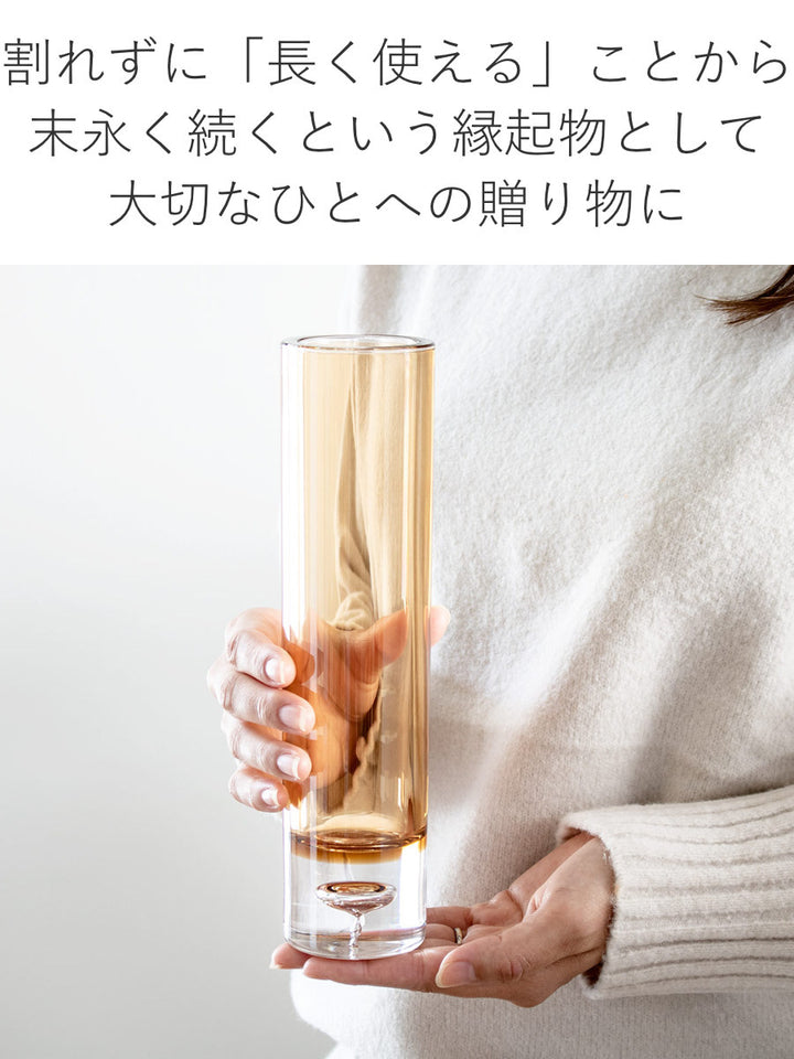花瓶 割れないガラス PVシリンダー 直径6×高さ25cm -11