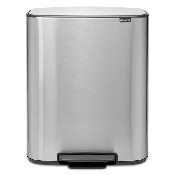 brabantia ゴミ箱 2X30L Bo Pedal Bin ステンレス グレー