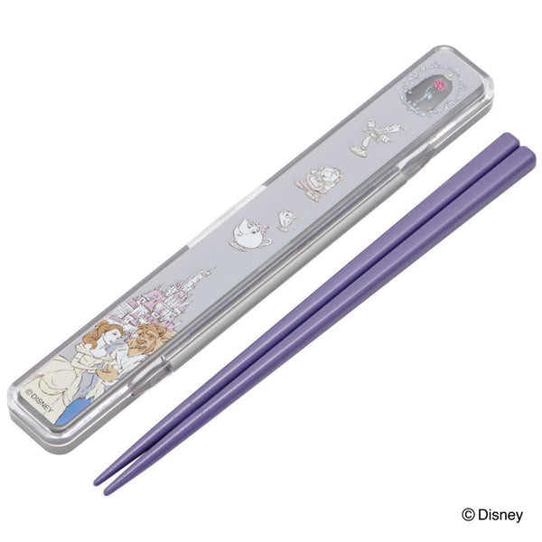 箸箱セット 抗菌 箸 18cm 音の鳴らない 美女と野獣 rose