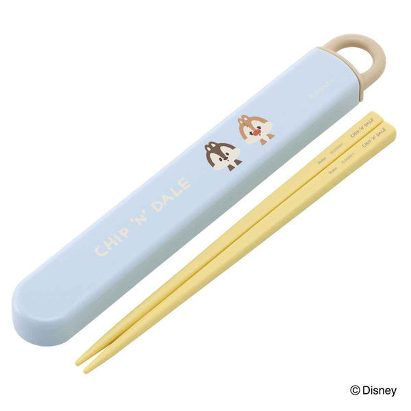 箸箱セット 抗菌 箸 16.5cm 音の鳴らない チップ＆デールくすみ