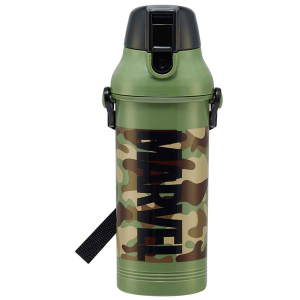 水筒 キッズ 800ml プラスチック 抗菌 直飲み マーベル