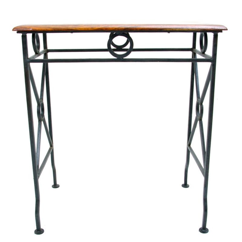 ネストテーブル ミドル 幅57cm 木製 アイアン