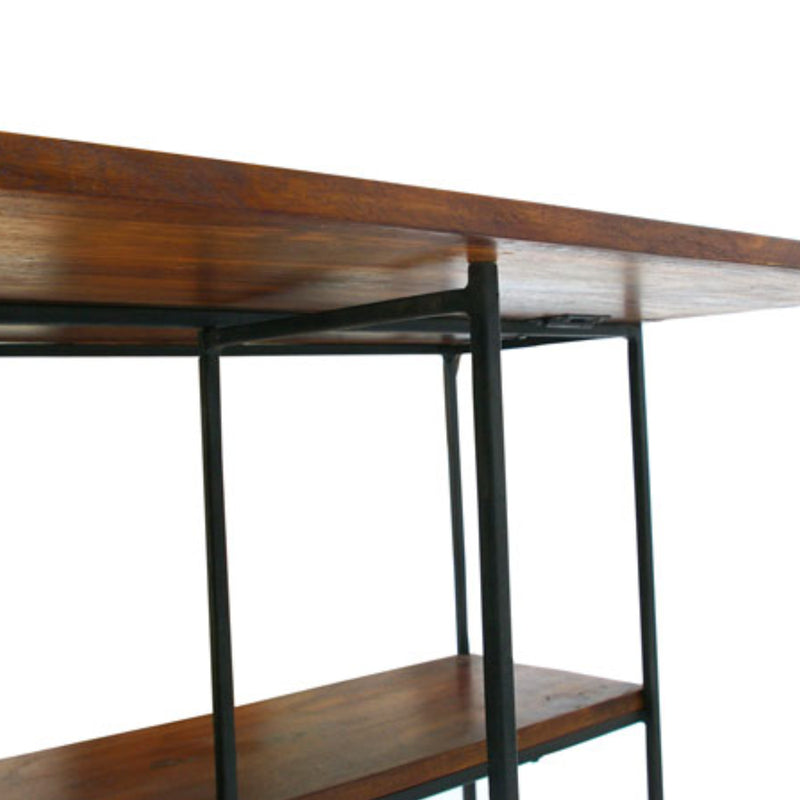 エクステンションテーブル 幅80cm ラック 木製 アイアン