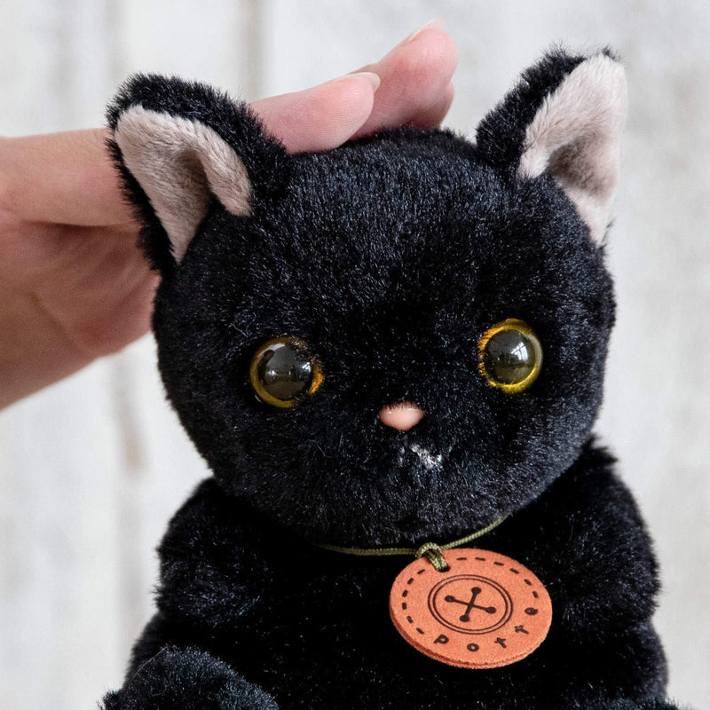 ぬいぐるみ potte 黒猫 猫 -6