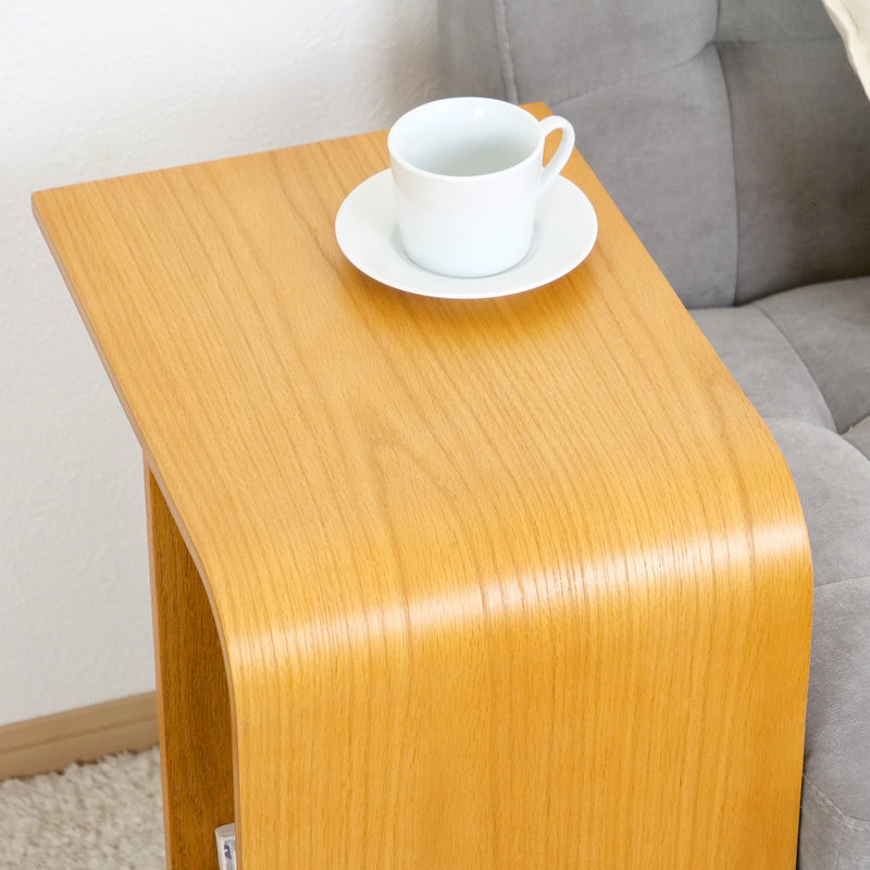 サイドテーブル3WAY木製ラックコの字幅55cm