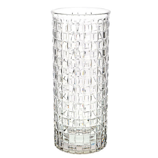 花瓶 割れないガラス PVクリスタMOSAIC 直径14.5×高さ35cm