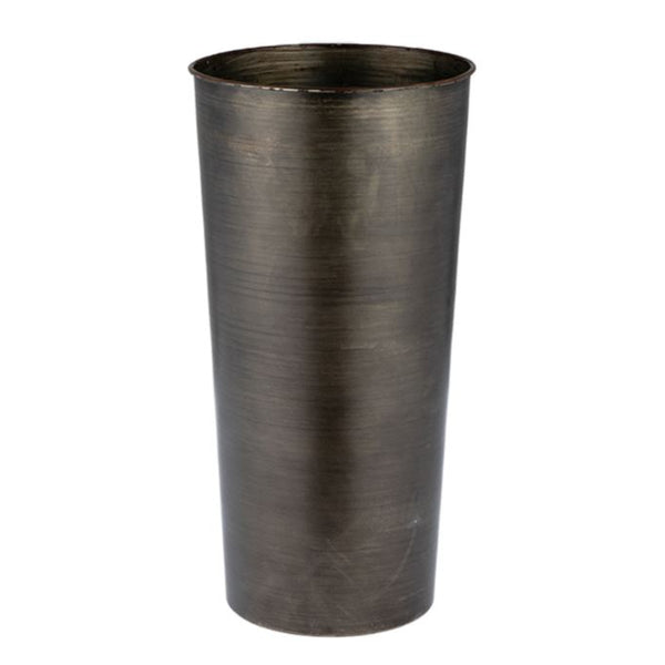 花瓶 MC円錐ロングポット 直径20×高さ40cm ダークブラック