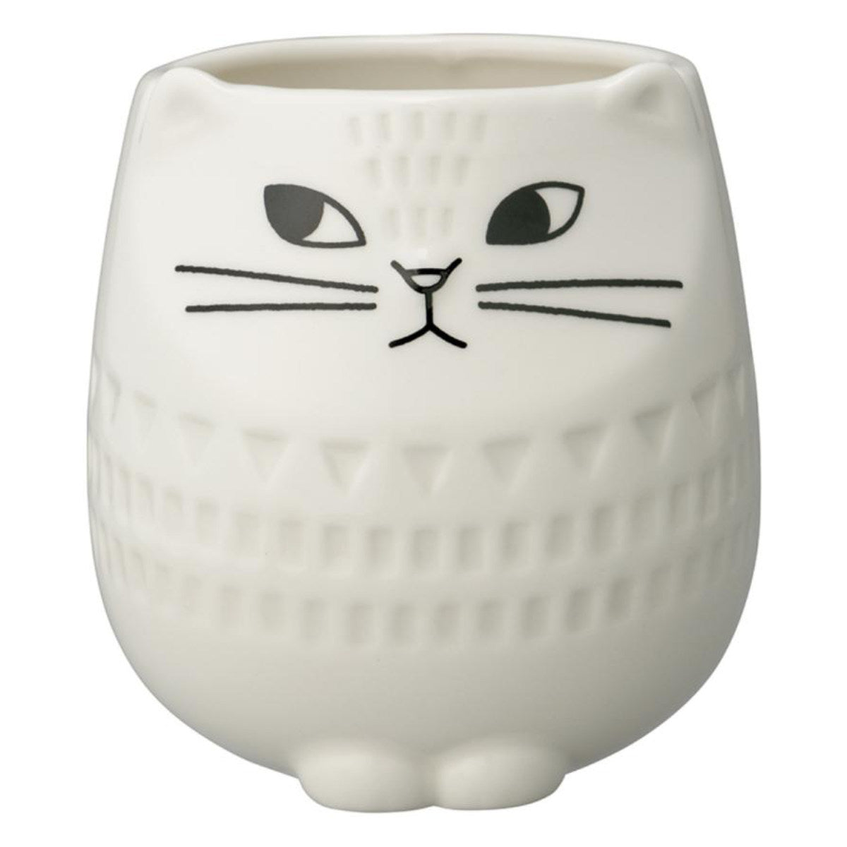 猫の陶器製 マグカップ 猫の取っ手のマグカップ🐈 渋目の雰囲気がコーヒーに合いそうです 工芸品