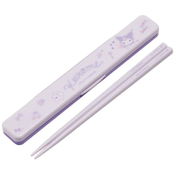 箸箱セット 抗菌 箸 18cm 音の鳴らない クロミ オトナカワイイ -1