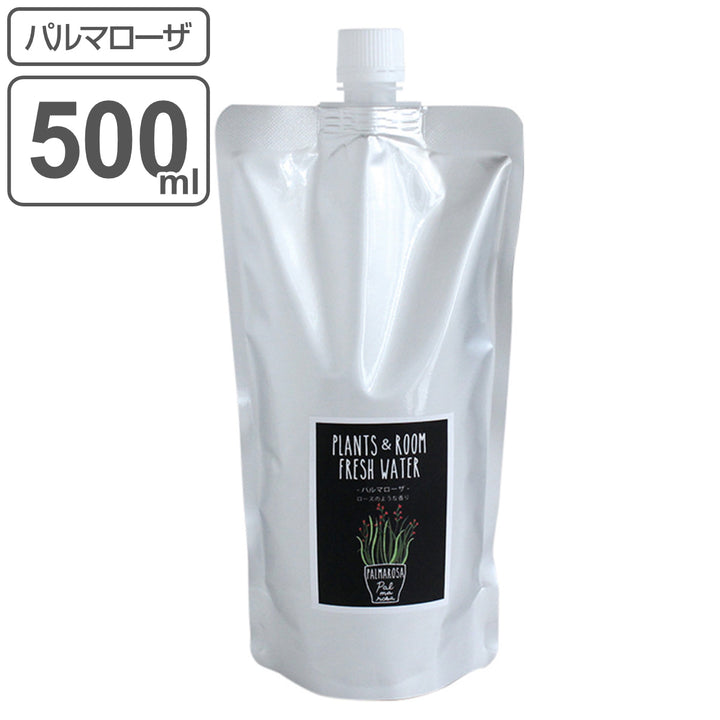 消臭・除菌スプレー詰替え用500mlPLANTS＆ROOMFRESHWATERパルマローザ