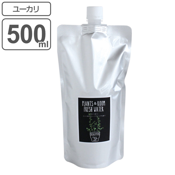 消臭・除菌スプレー詰替え用500mlPLANTS＆ROOMFRESHWATERユーカリ