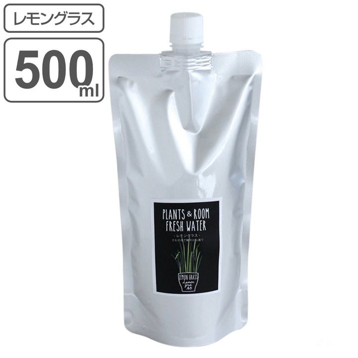 消臭・除菌スプレー詰替え用500mlPLANTS＆ROOMFRESHWATERレモングラス