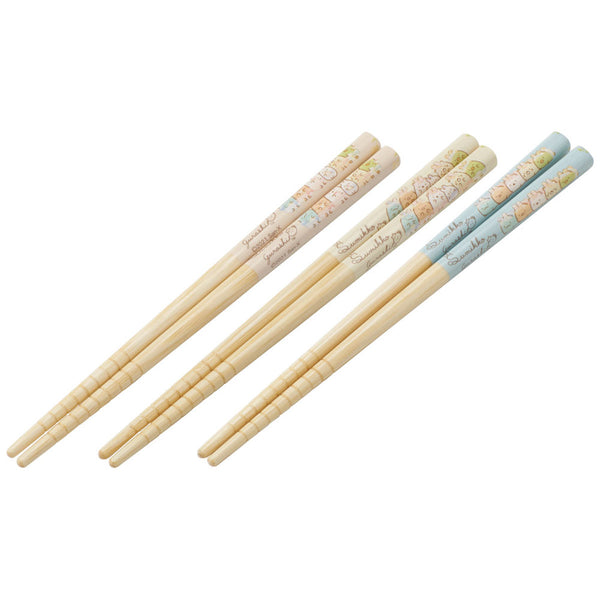箸 3膳入り 16.5cm すみっコぐらし うさぎのおにわ 竹