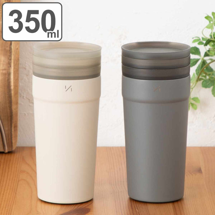 タンブラー350ｍｌ1/1タンブラー二重構造ステンレスプラスチック