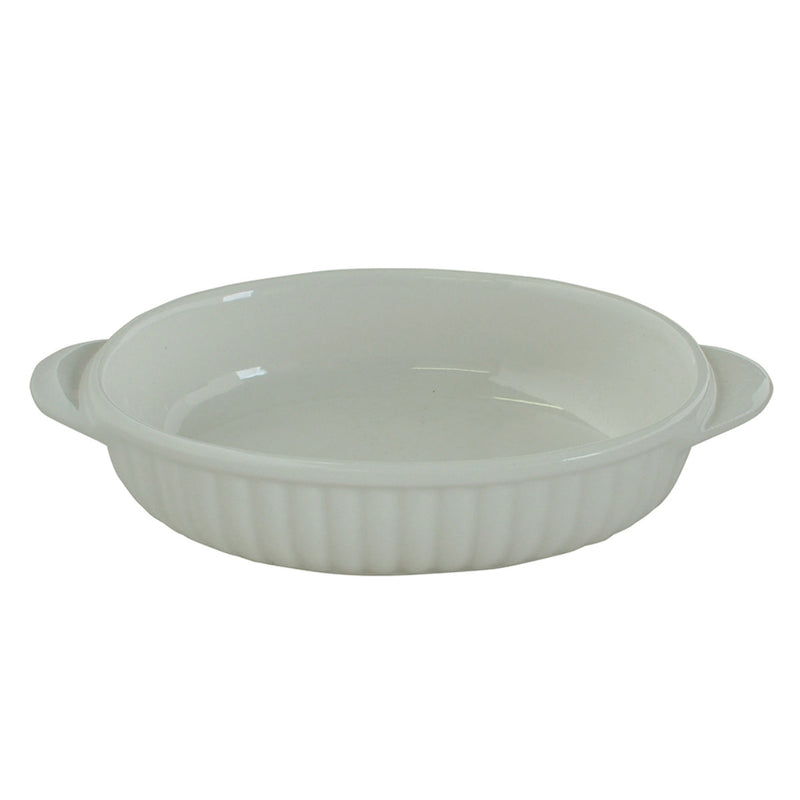 グラタン皿 オーバル 19cm 立筋 耐熱 陶器 萬古焼 -1