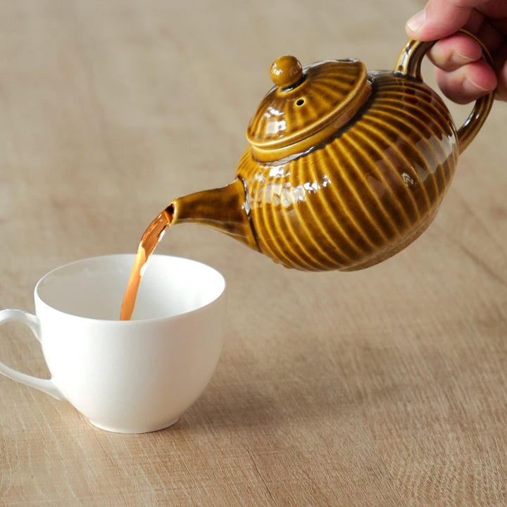 急須 350ml 炭化 粉引 陶器 萬古焼 -3