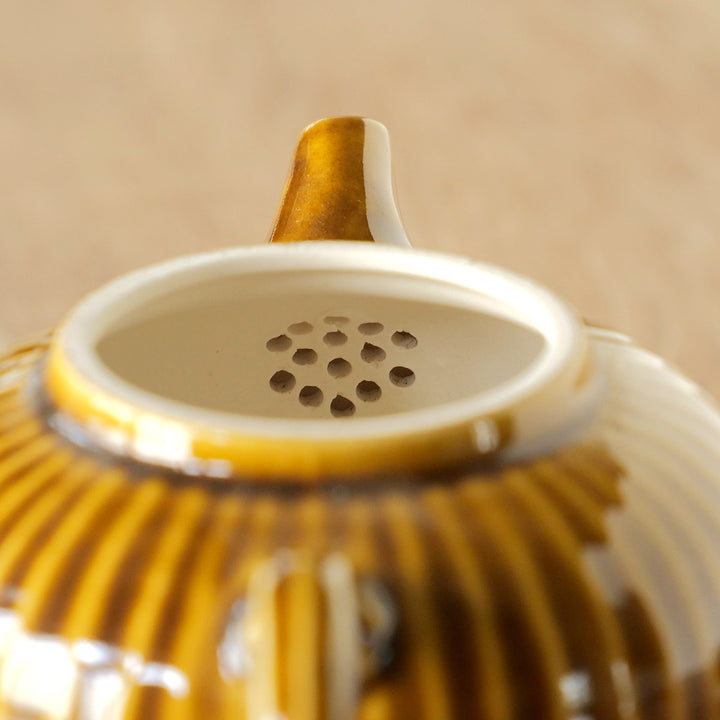 急須 350ml 炭化 粉引 陶器 萬古焼 -6