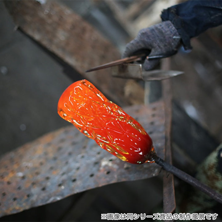 花瓶 DGボトルベース 直径7.5×高さ18cm クリアー ガラス -12