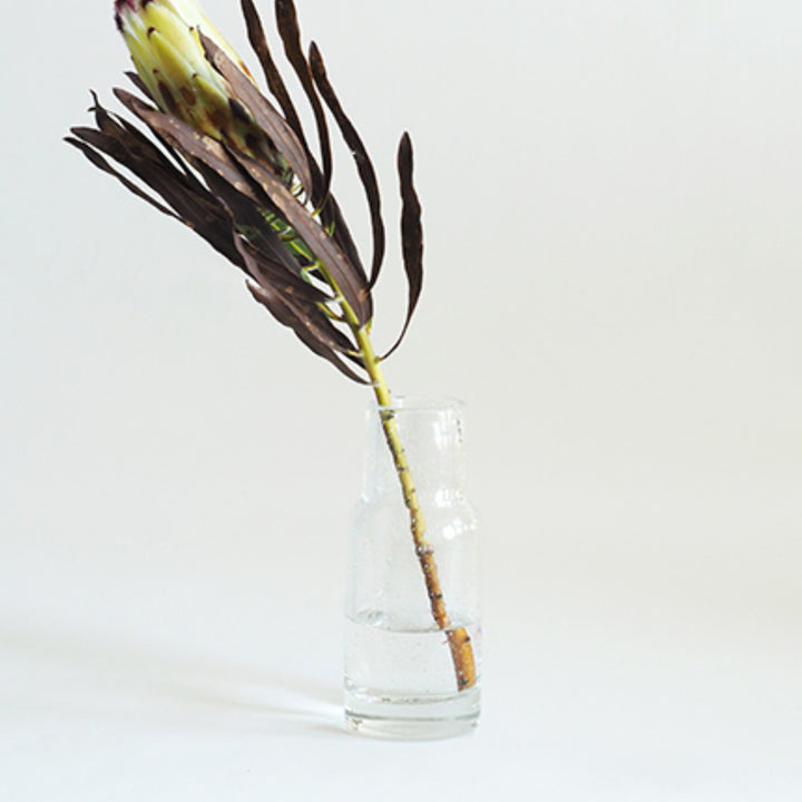 花瓶 DGボトルベース 直径7.5×高さ18cm クリアー ガラス -6